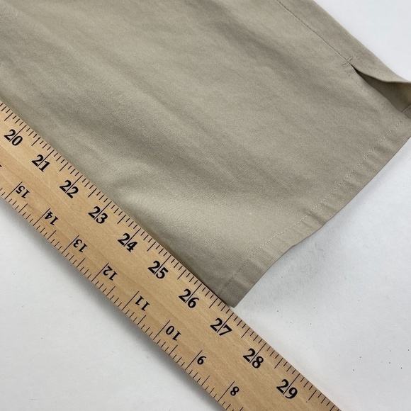 Banana Republic Stretch Pants Womens 8 Khaki Flat Front - Picture 8 of 11